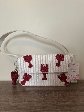 NWT Viral Beaded Lobster Bag